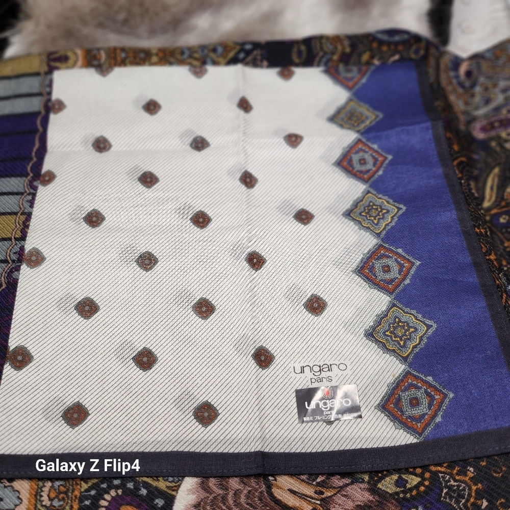 Ungaro Paris Handkerchief Cotton Brandnew